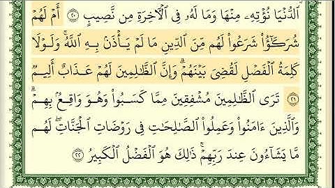سورة الشورى كاملة بصوت القارئ أيمن سويد، مكتوبة بجودة عالية #quran #تجويد_القرآن_الكريم #سورة_الشورى