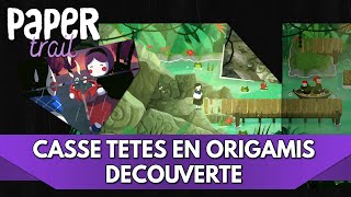 Paper Trail Gameplay FR : Découverte, des Casse Têtes en Origamis !