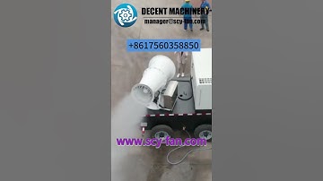 How do fog cannons contribute to workplace safety by controlling dust? #dustsuppression #fogcannon