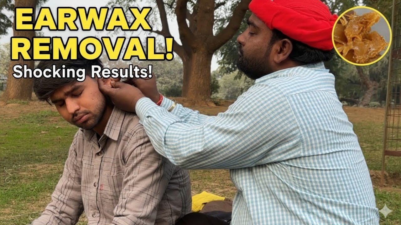 DEEP HARD EAR DIRT REMOVAL AND HARD CHEMICAL CLEANING AND OILING AND REMOVE DIRT FROM THE EAR 