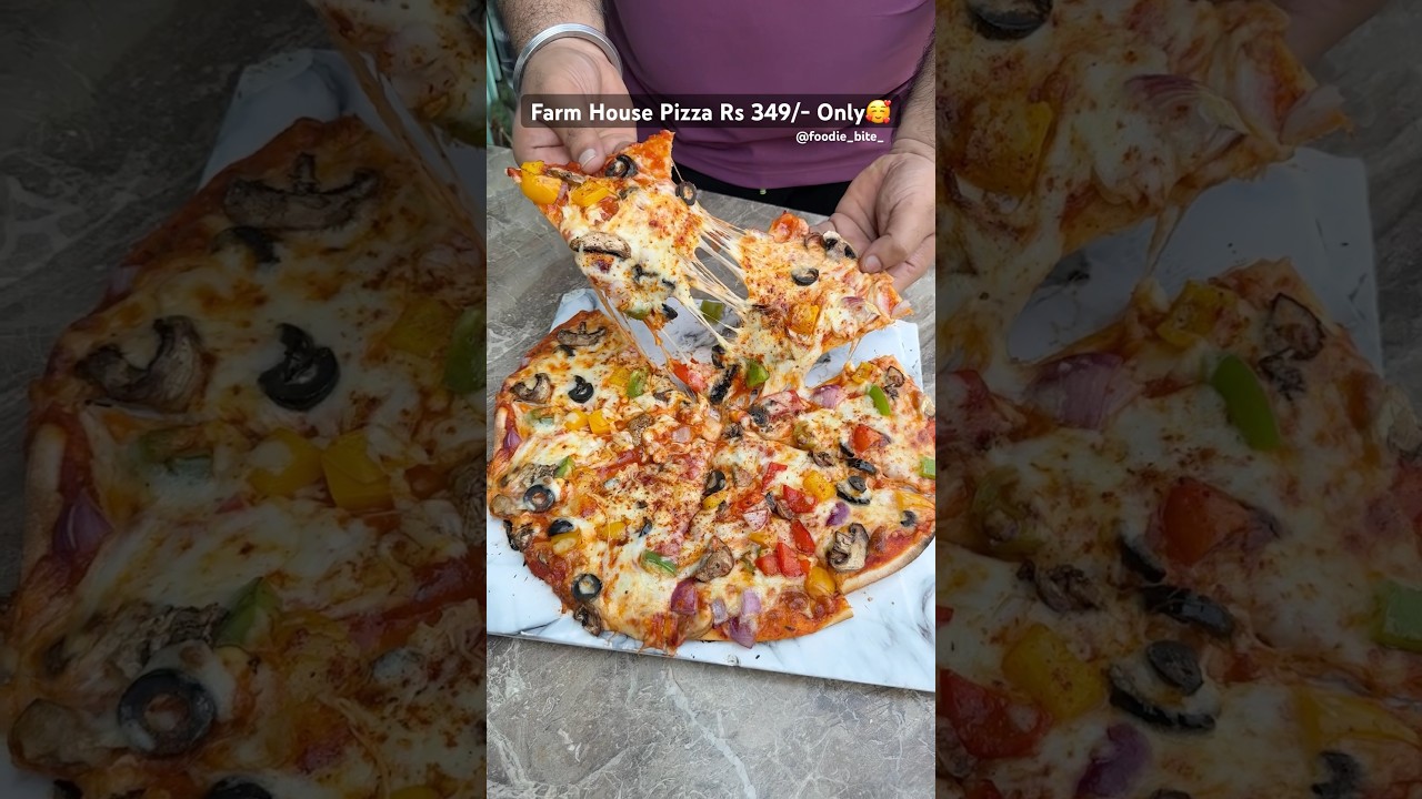 Cafe Style Farm House Pizza😋❤️