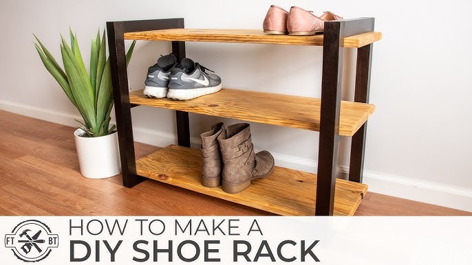 DIY Wooden Shoe Rack  Superholly 