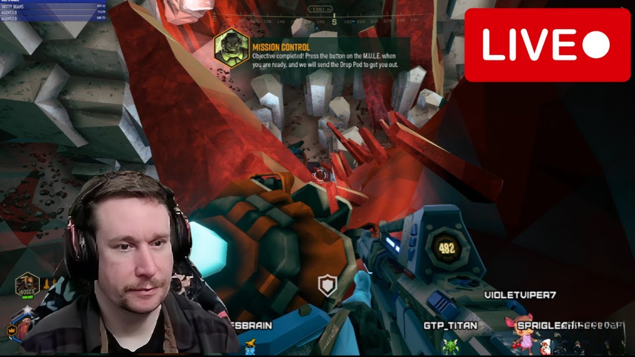 🔴 Deep Rock Galactic Live Stream – Dangerous Dwarven Missions and Alien Battles! 🛠️👾