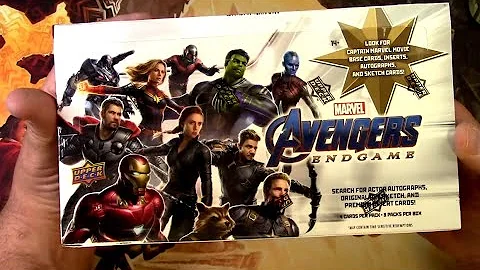Upper Deck Avengers Endgame Trading Cards 2020 Box Opening