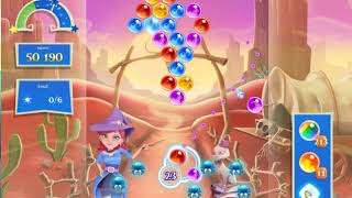 Bubble Witch 2 Saga Level 2455 with no booster & 2 bubbles left