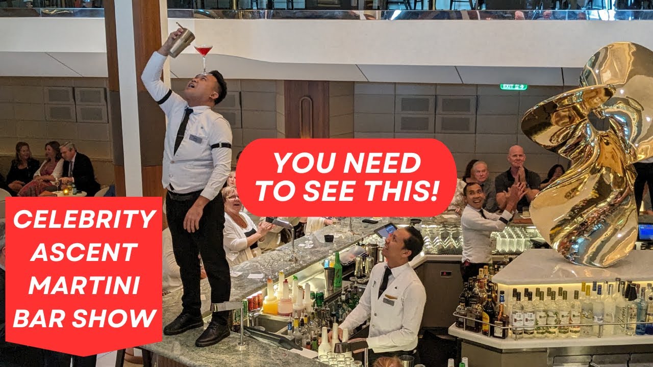 1 AMAZING Martini Bar Performance You Need to See! Celebrity Ascent!
