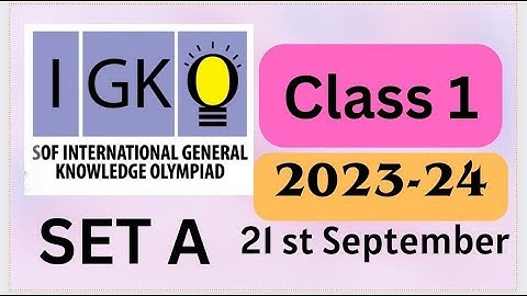 FavFive | SOF IGKO Class 1 2023-2024 Set A | #igko | #olympiadpreparation |  #Olympiad | #class1