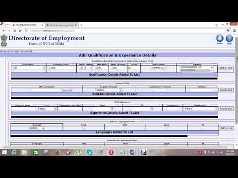 registration of directorate of employment