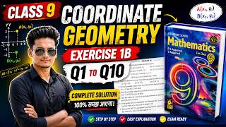 class 9 ex 1b q1 to q10 coordinate geometry class 9 new syllabus rs aggarwal class 9 chapter 1