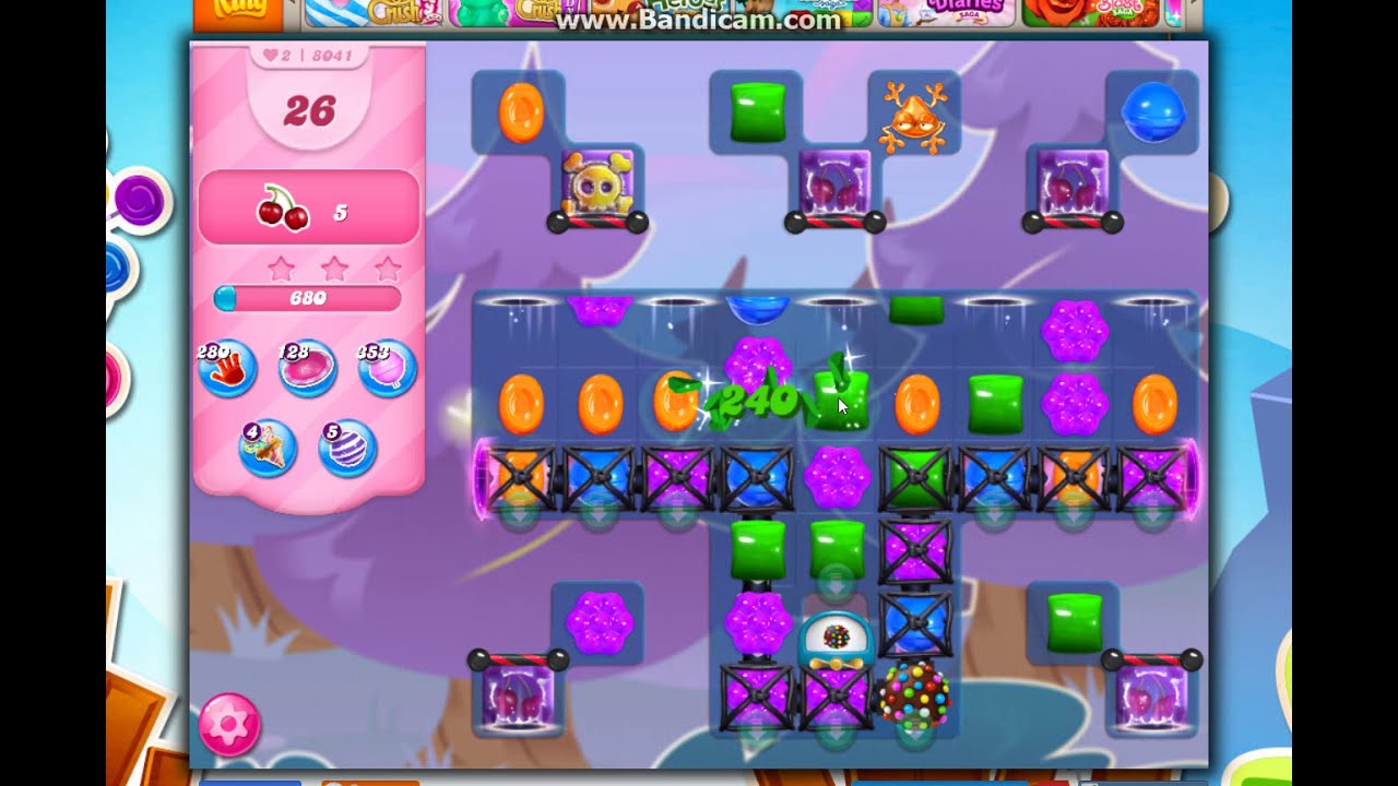 Candy Crush Saga Level 8041 NO BOOSTERS YouTube