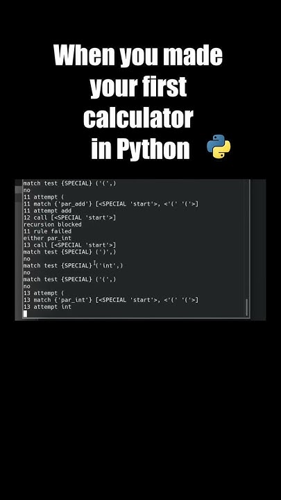 When you made your first calculator in Python. #coding #webdesign # ...