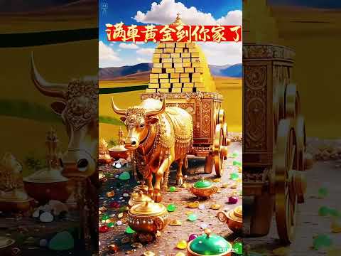 满車黄金到你家 八方来财 横财就手 财运亨通 五福临门 鸿运当头