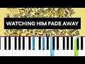 Mac DeMarco Watching Him Fade Away Piano Tutorial