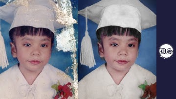 Timelapse of the Restoring and Colorization of a Damaged Photo