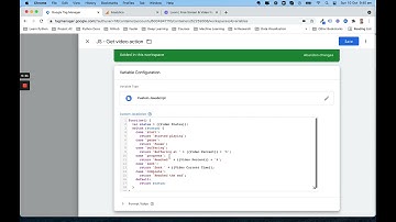 Update Custom Javascript Variable To Capture YouTube Video Status
