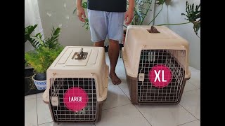 Different Sizes Of Travel Crates  Up to Size 5