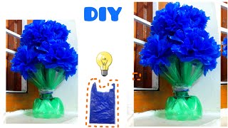 DIY Flower Vase making with Carry Bag - Easy Craft For home decoration