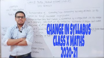 deleted syllabus class 10 maths 2020-21