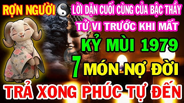 KỶ MÙI 1979 - Tử Vi Tuổi 48 - Có 7 Món Nợ Đời, Trả Xong Tài Lộc Khai Mở, Hậu Vận An Nhàn Sung Túc