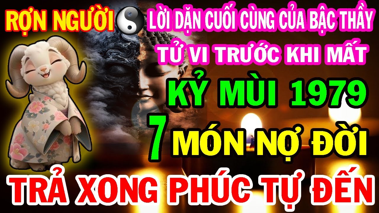 KỶ MÙI 1979 - Tử Vi Tuổi 48 - Có 7 Món Nợ Đời, Trả Xong Tài Lộc Khai Mở, Hậu Vận An Nhàn Sung Túc