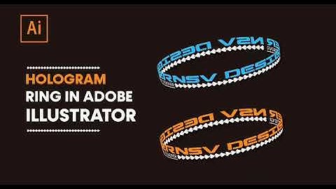 HOLOGRAM TEXT EFFECT IN ADOBE ILLUSTRATOR