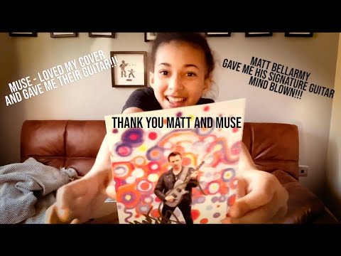 Matt Bellarmy from MUSE - GAVE ME HIS SIGNATURE GUITAR!!!! - THANK YOU!