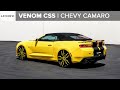 Dropped bumblebee camaro on 24 venom custom finish lexani wheels