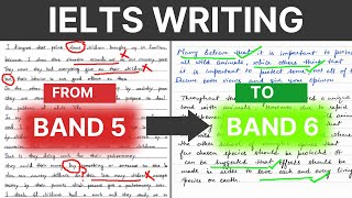 IELTS Writing - Transform a Band 5 to a Band 6 - Tips and Tricks (Beginner)