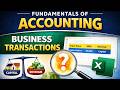 ACCOUNTING BASICS: Business Transactions Explained with Examples l Learn Accounting Pro Studio