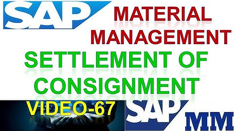 How to Configure Settlement of Consignment in Material Management | mm | Sap mm | DK TECHNOLOGIES