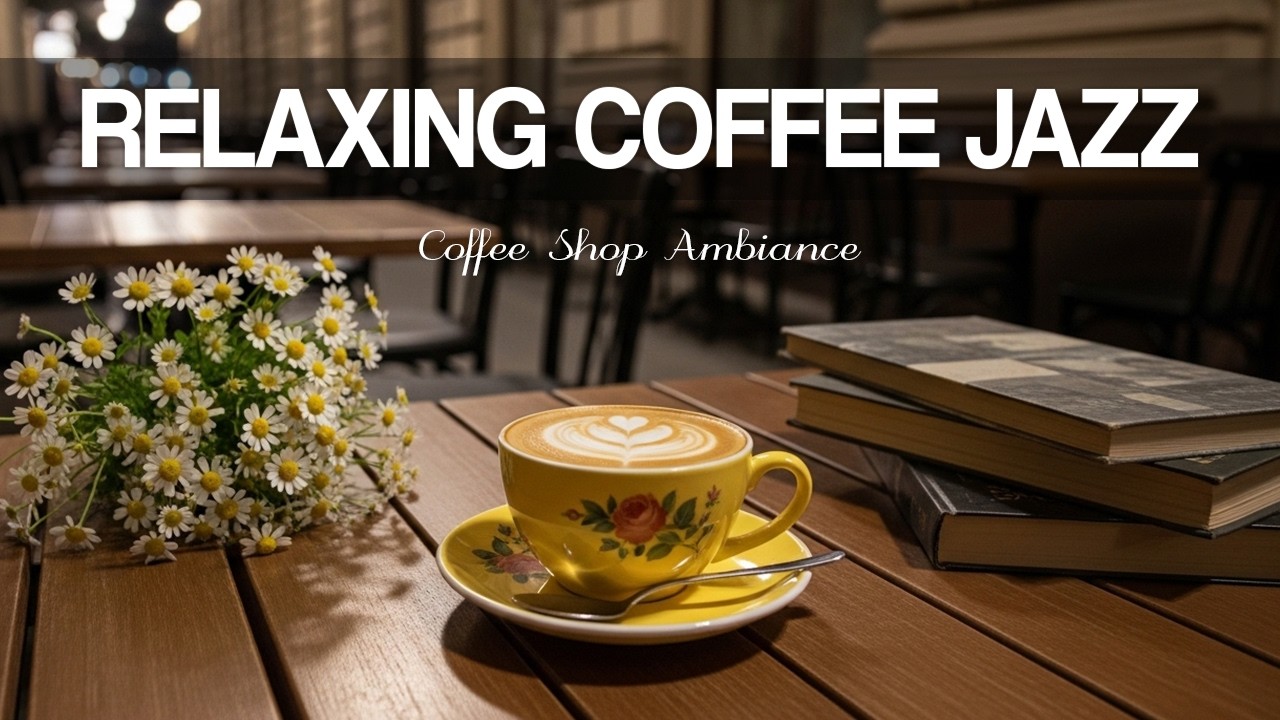 Relaxing Coffee Jazz🎶 Relax Bossa Nova Instrumental and Relaxing Jazz Cafe Music for Studying.