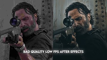 bad quality & low fps tutorial ; after effects