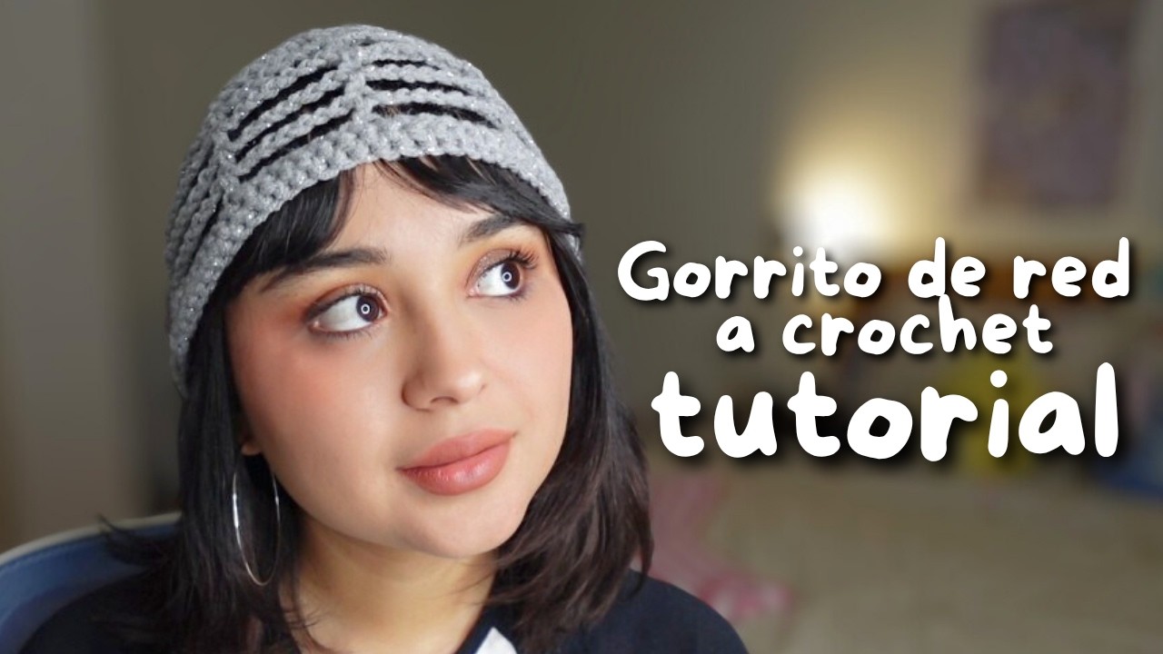 Como tejer un gorro de red a crochet | Tutorial fácil y rápido - YouTube