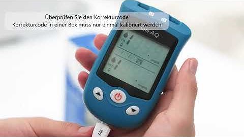 DE Safe AQ UG 2-in-1 Blutzuckermessgerät Harnsäuredetektor Deutsches Anwendungsvideo