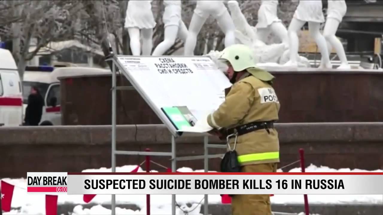Suspected suicide bomber kills 16 in Russia
