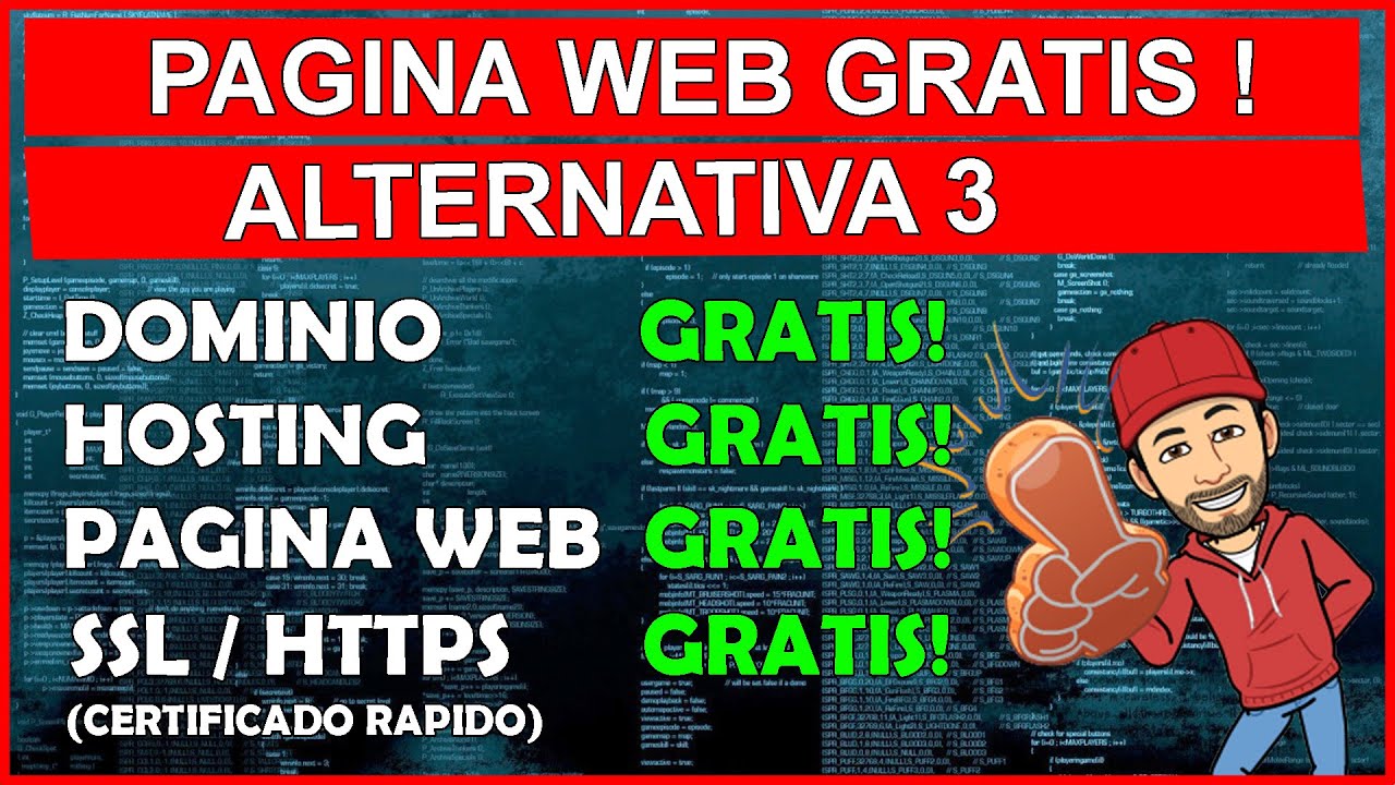Pagina Web GRATIS Dominio Hosting SSL ALTERNATIVA 3 Wordpress 1 pagina web gratis dominio hosting ssl alternativa 3 wordpress 1