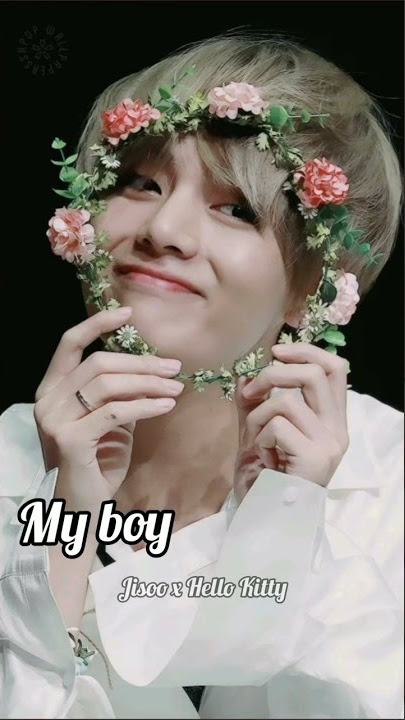 My boy vs My Man 🥺🖤.... #Taehyung #V #BTS  #jisooxhellokitty #trending #shorts