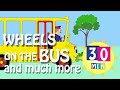 Wheels on the bus and other popular songs for kids  nurserytracks top kids songs  30 mins
