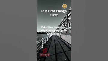 Prioritize tasks that align with your goals and values. #shorts #goals #life