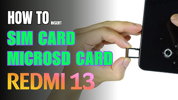 How to Install a SIM Card to Redmi 13 | Installation of the Nano SIM Cards & SD Card