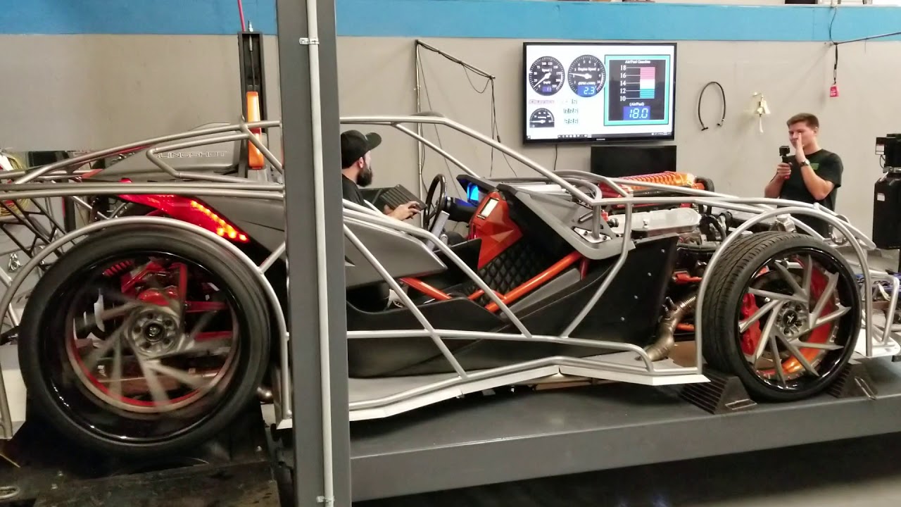 Custom slingshot called the Slingray dyno pull fasterproms YouTube