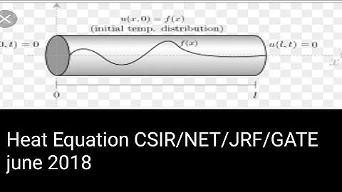 Heat equation CSIR/NET/JRF/GATE june 2018