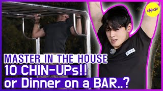 [HOT CLIPS] [MASTER IN THE HOUSE ] Will EUNWOO make 10 Chin ups..?!💪💪 (ENG SUB)