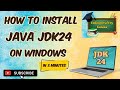 How to install Java JDK 24 on Windows | JDK 24 Installation| Coding Draft by Kanika