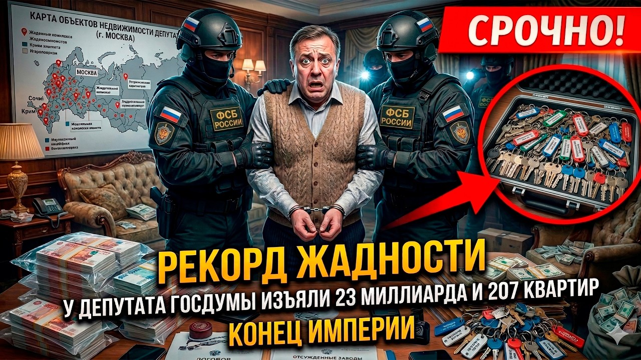 КОНЕЦ ИМПЕРИИ: КАК ДЕПУТАТ ПОГОРЕЛ НА ТОННАХ НАЛИЧКИ ИЗОЛОТЫХ УНИТАЗАХ! Рекордная коррупция в России