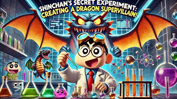 SHINCHAN Creating a DRAGON SUPERVILLAIN ! | Noob vs Pro vs Hacker In EVIL GENIUS