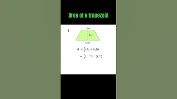 Area of a trapezoid #math #Geometry