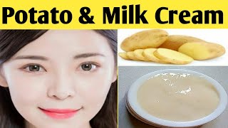 Potato & Milk Cream for Skin Brightening, Freckles, Dark Spots, Anti aging, Glowing Spotless Skin