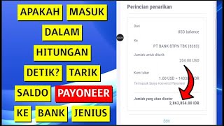 Cara Tarik Saldo dari Payoneer ke Bank di Indonesia via Jenius BTPN Berapa Lama?