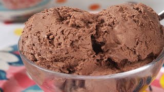 No Churn Chocolate Ice Cream Recipe Demonstration - Joyofbaking.com